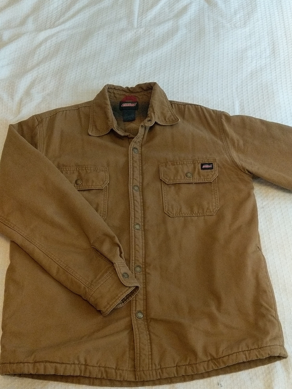 Dickies Brown Field Jacket – Men’s Utility Coat Size Large.